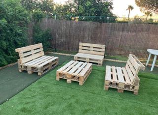 Conjunto Sofa de Palet + Cojines 