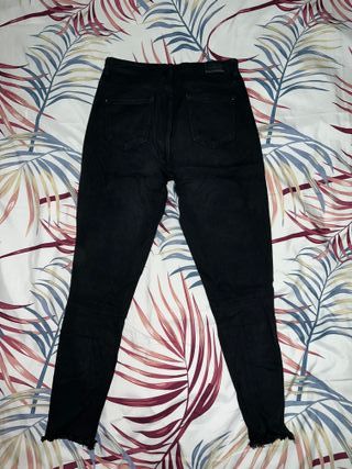 Pantalones vaqueros negros talla L