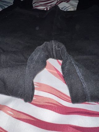 Pantalones vaqueros negros talla L