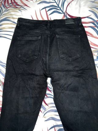 Pantalones vaqueros negros talla L
