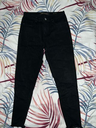 Pantalones vaqueros negros talla L