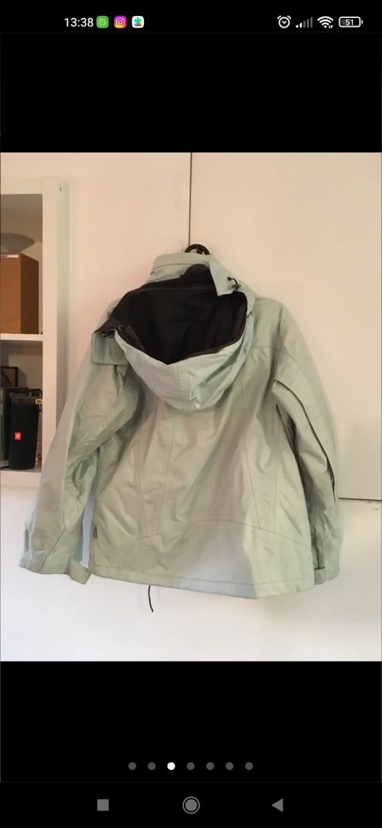 Giacca blu da donna in Goretex