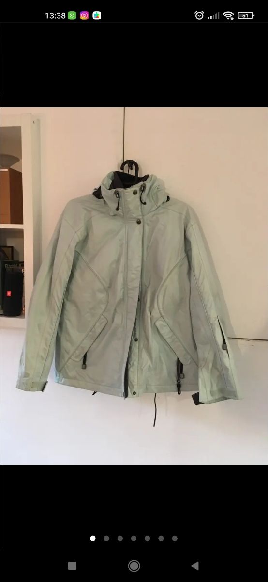 Giacca blu da donna in Goretex