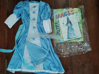 Vestito bimba carnevale fatina azzurra 