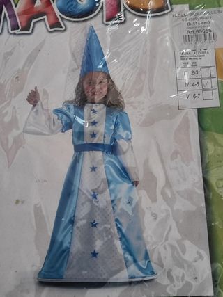 Vestito bimba carnevale fatina azzurra 