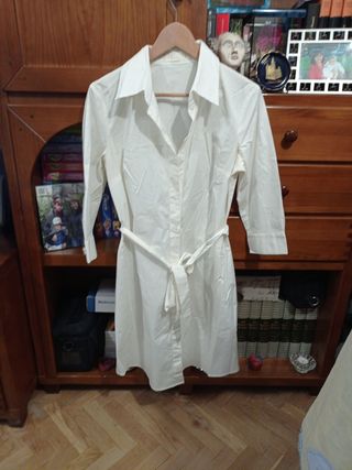 Camisa vestido blanco de Sfera