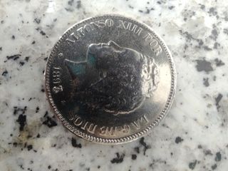 Moneda 5 pesetas plata ALFONSO XIII 1893