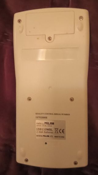 Calculadora Milan modelo 159110WBL