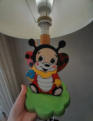 Lampada in legno artigianale cameretta bimbi