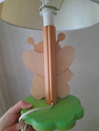 Lampada in legno artigianale cameretta bimbi