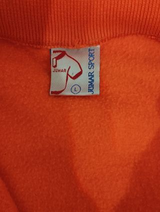 Sudadera naranja talla L