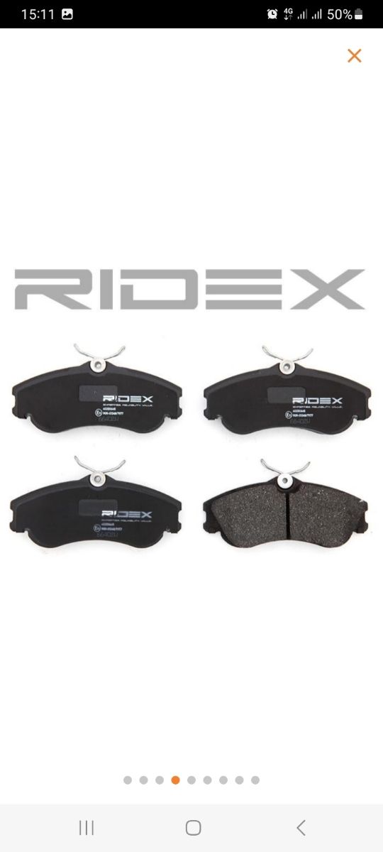 Pastillas freno delantero peugeot 206