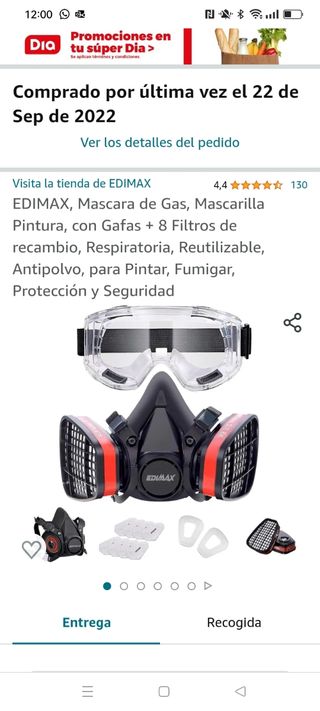 Mascara protección y gafas