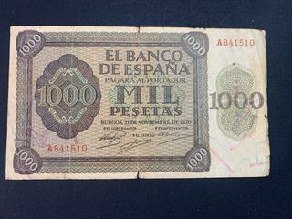 billete 1000 pesetas 1936