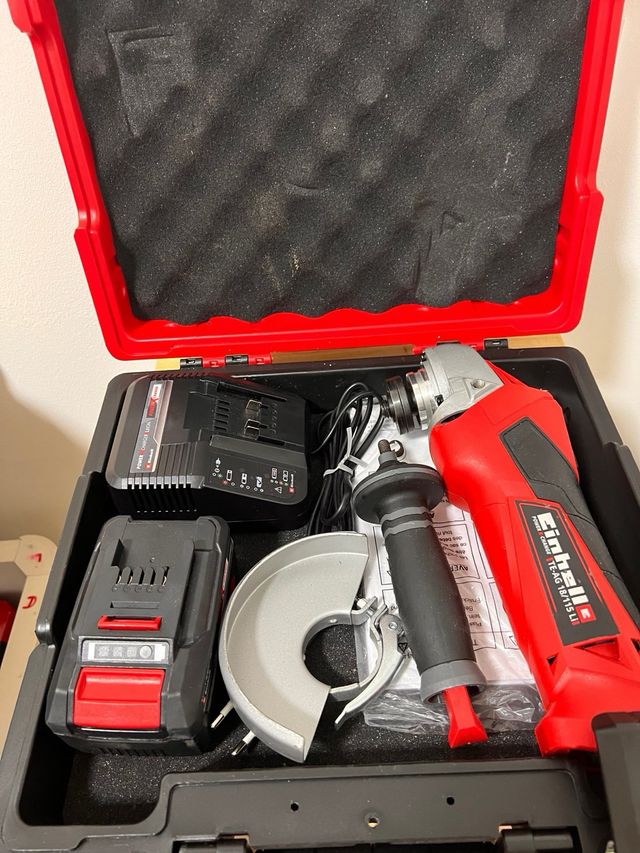 amoladora angular inalambrica einhell