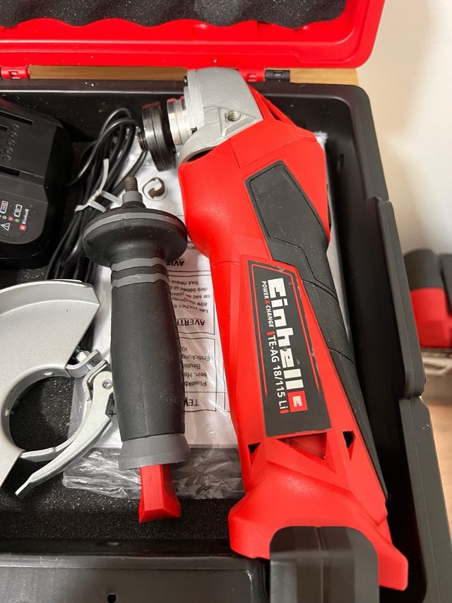 amoladora angular inalambrica einhell