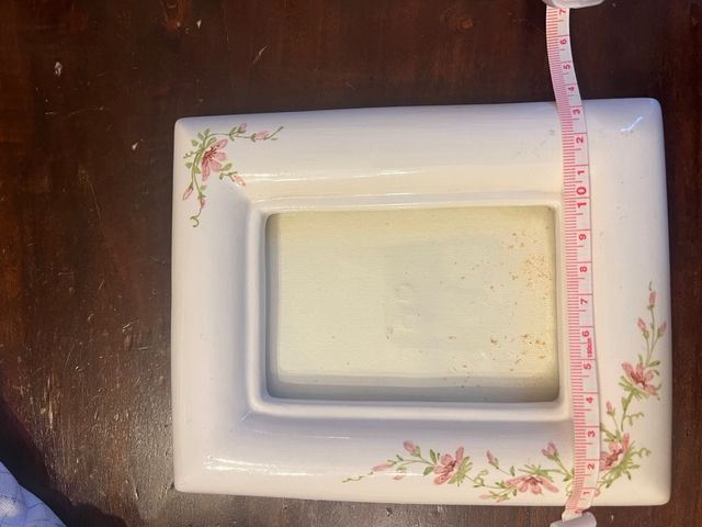 Cornice per fotografia in ceramica  