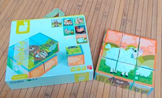 Puzzle en cubos infantil de animales 