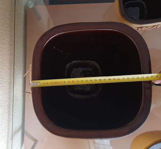 Maceteros esmaltados decorativos