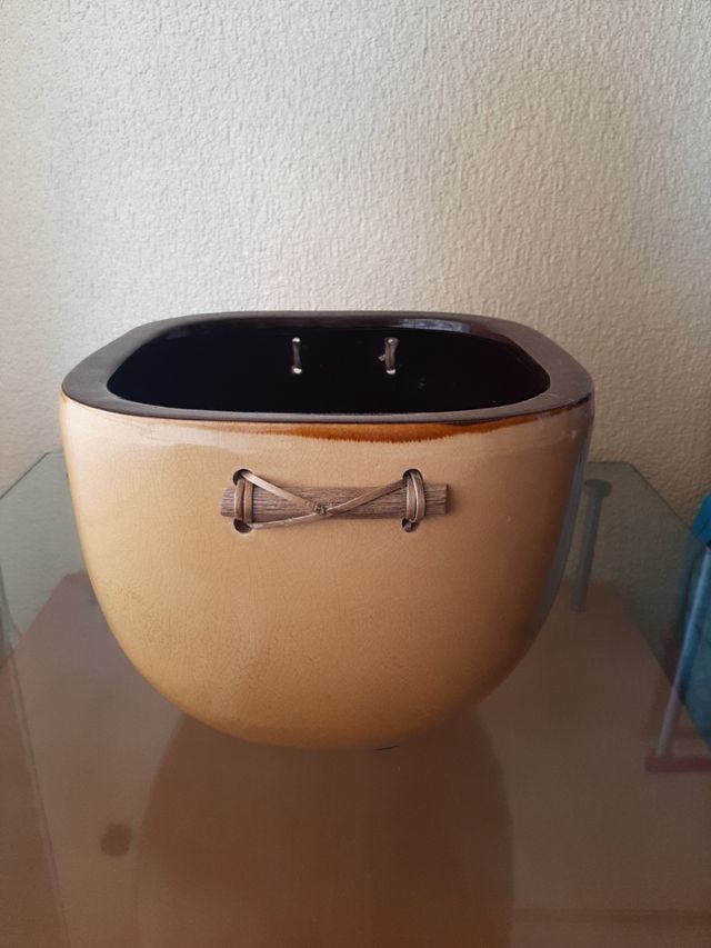 Maceteros esmaltados decorativos