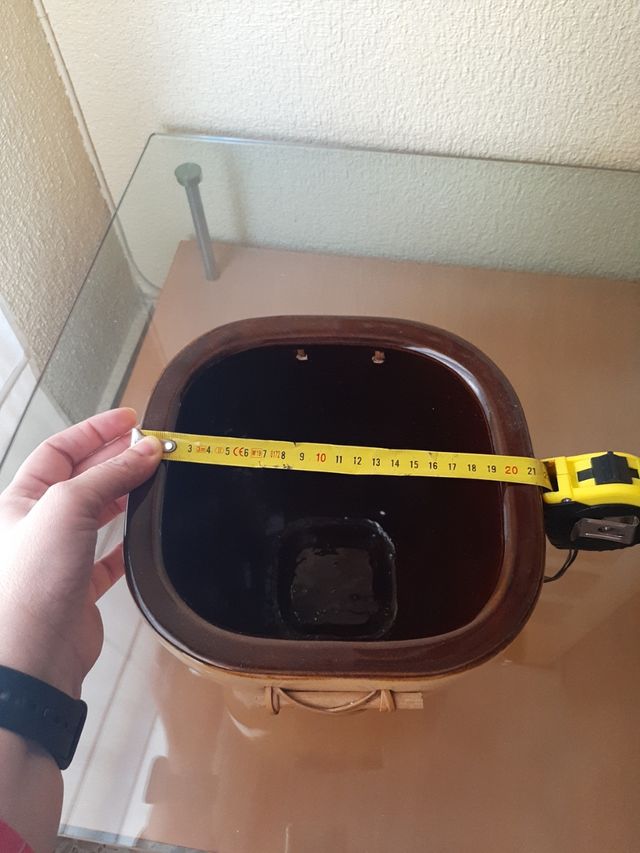 Maceteros esmaltados decorativos