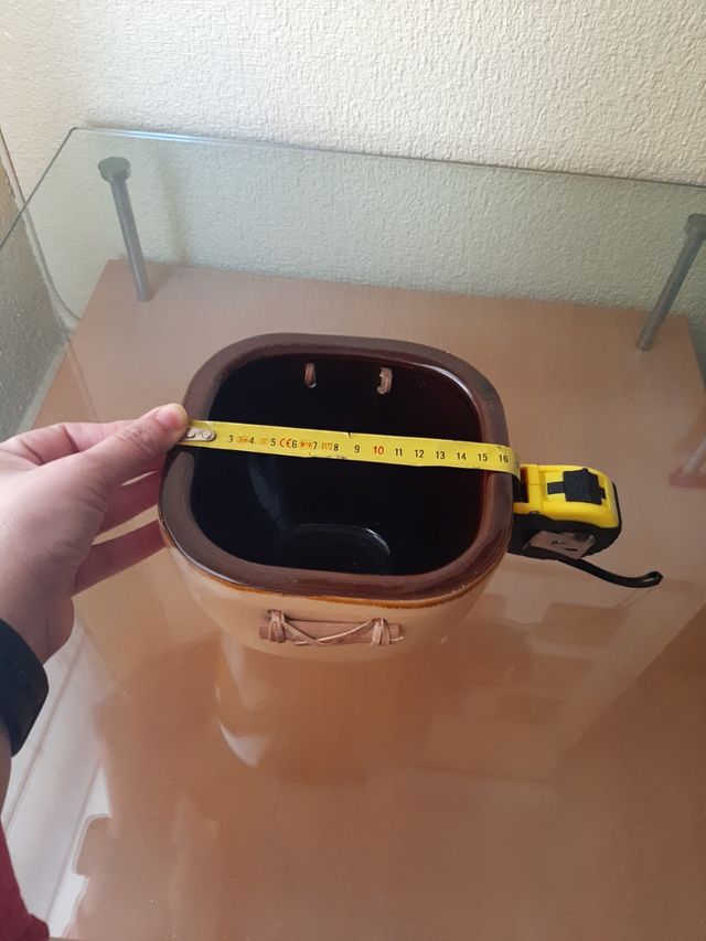 Maceteros esmaltados decorativos