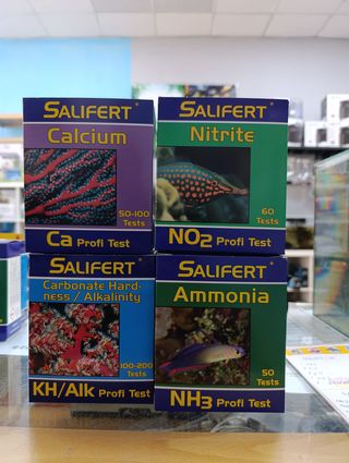 Salifert test lote , No2, nh3, No3, Ca, KH