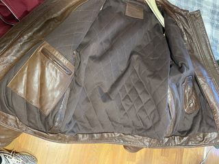 cazadora massimo dutti piel cuero