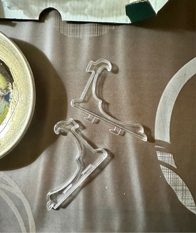 Piattino decorativo immagine sacra con piedistallo