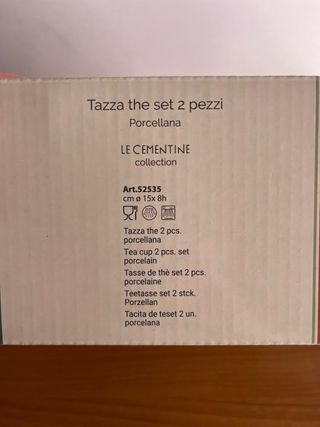 Set due tazza da thè