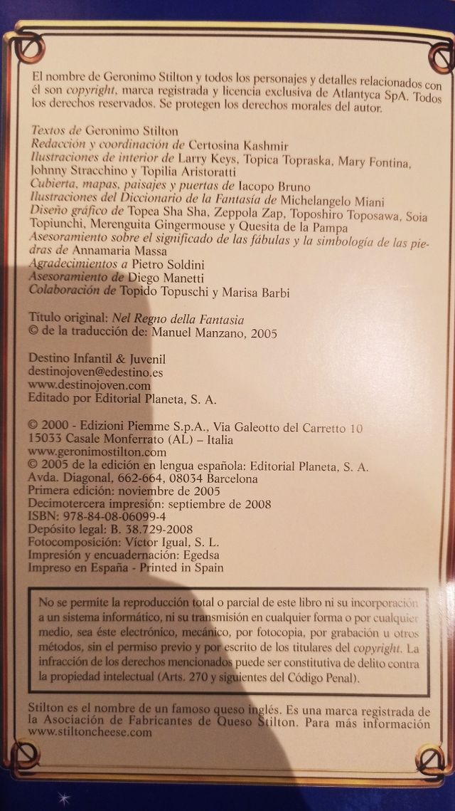 Gerónimo Stilton en el Reino fantasía