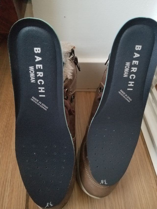 Botines marrones piel Barechi