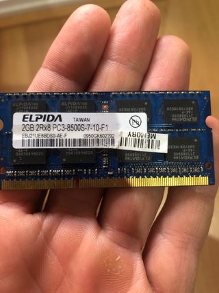 Memoria RAM 2gb DDR3