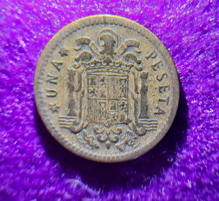 Moneda 1 peseta de 1947