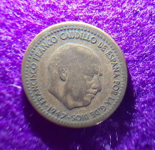 Moneda 1 peseta de 1947