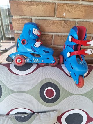 Patines para niños con protecciones