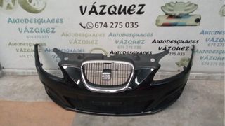 Paragolpes delantero negro Seat León II Restyling