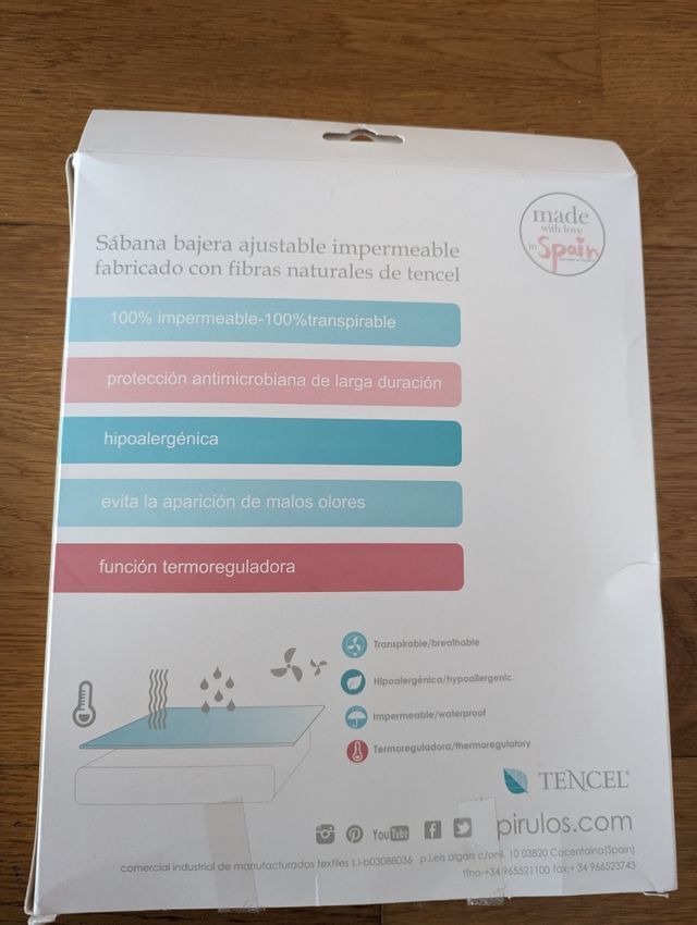 Sabana bajera cuna y protector imp. (a estrenar)