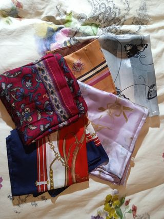 Pañuelos de seda y cachemir 