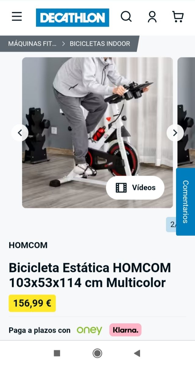 Bicicleta estática spinning 