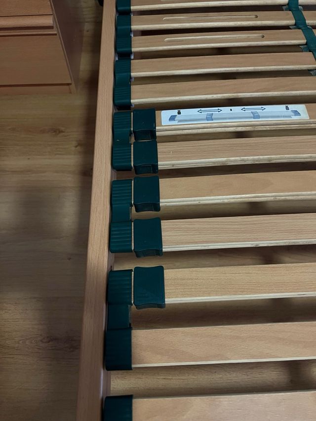 Somier 150x200cm multiláminas madera maciza 