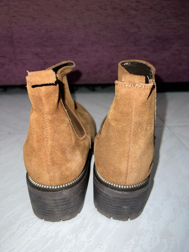Botines marrón ante como nuevos