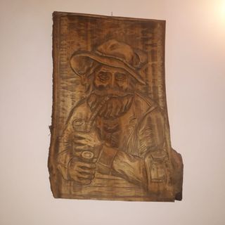 quadro intagliato a mano in legno