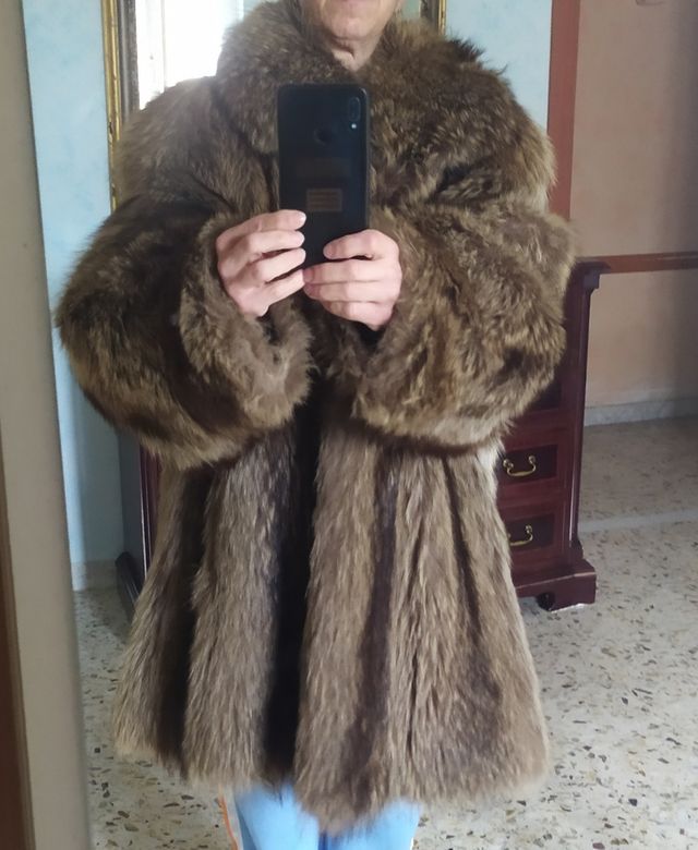 Pelliccia di marmotta vintage anni 90