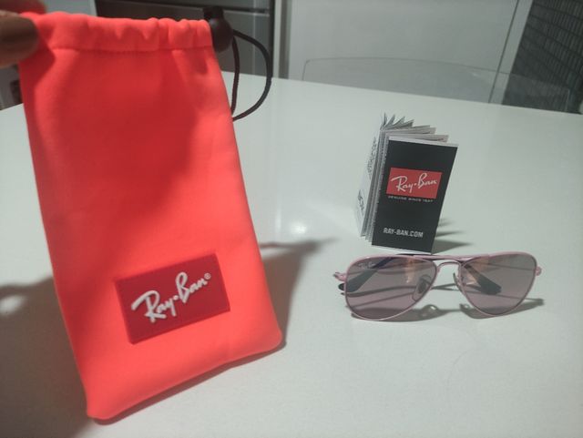 Gafas de sol Ray-ban Aviator Kids rosa