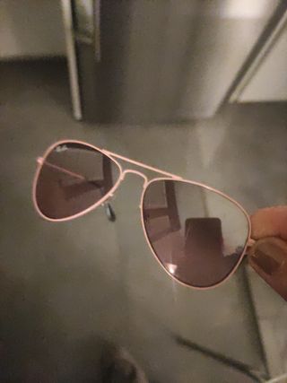 Gafas de sol Ray-ban Aviator Kids rosa