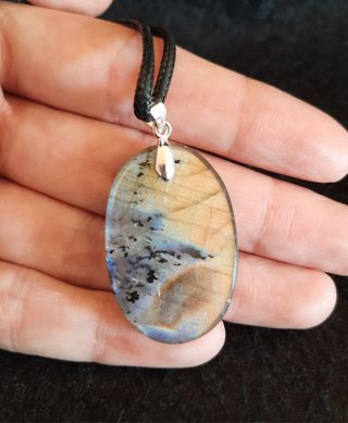 Colgante de Labradorita y Plata de Ley