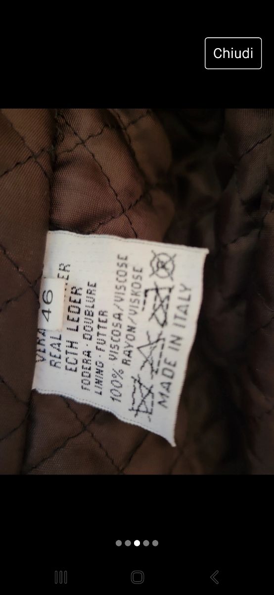 Giubbetto donna vera pelle vintage