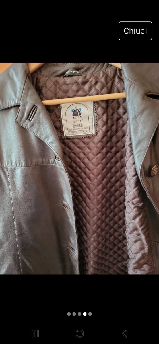 Giubbetto donna vera pelle vintage