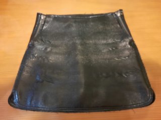 Minifalda piel negra